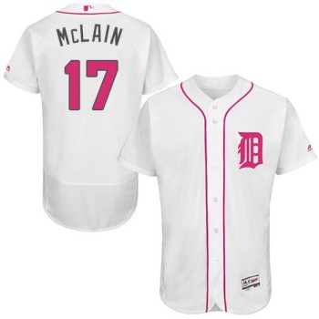 Tigers #17 Denny McLain White Flexbase Authentic Collection 2016 Mother's Day Stitched MLB Jersey Tigers #17 Denny McLain White Flexbase Authentic Collection 2016 Mother's Day Stitched MLB Jersey