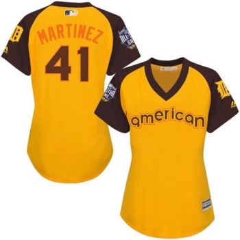 Tigers #41 Victor Martinez Gold 2016 All-Star American League Women's Stitched MLB Jersey Tigers #41 Victor Martinez Gold 2016 All-Star American League Women's Stitched MLB Jersey
