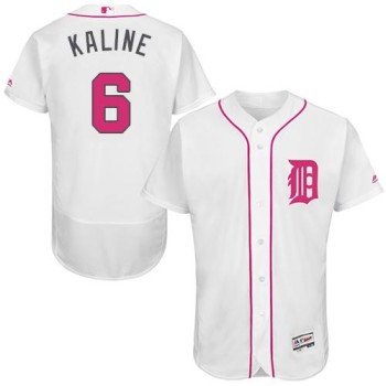 Tigers #6 Al Kaline White Flexbase Authentic Collection 2016 Mother's Day Stitched MLB Jersey Tigers #6 Al Kaline White Flexbase Authentic Collection 2016 Mother's Day Stitched MLB Jersey