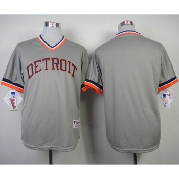 Tigers Blank Grey 1984 Turn Back The Clock Stitched MLB Jersey Tigers Blank Grey 1984 Turn Back The Clock Stitched MLB Jersey