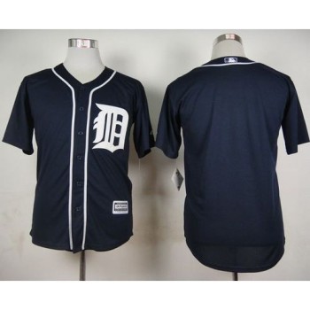 Tigers Blank Navy Blue Cool Base Stitched MLB Jersey Tigers Blank Navy Blue Cool Base Stitched MLB Jersey