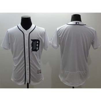 Tigers Blank White Flexbase Authentic Collection Stitched MLB Jersey Tigers Blank White Flexbase Authentic Collection Stitched MLB Jersey