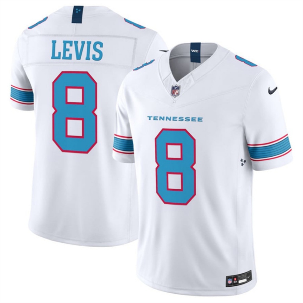 Youth Tennessee Titans #8 Will Levis White F.U.S.E. Vapor Limited Stitched Football Jersey
