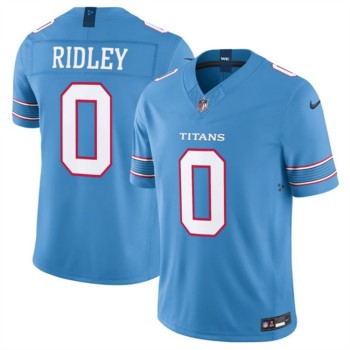 Men's Tennessee Titans #0 Calvin Ridley Light Blue F.U.S.E. Vapor Limited Stitched Football Jersey