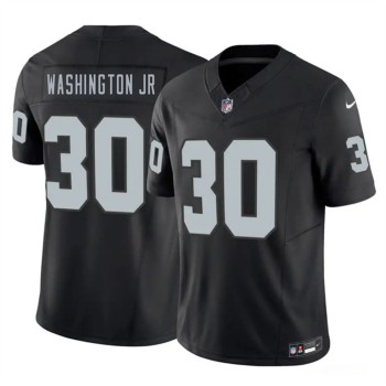 Youth Las Vegas Raiders #30 Mike Washington Jr Black 2026 NFL Draft Vapor F.U.S.E. Limited Jersey