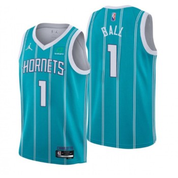 Toddler Charlotte Hornets #1 LaMelo Ball 2022/23 Teal Icon Edition Stitched Basketball Jersey Toddler Charlotte Hornets #1 LaMelo Ball 2022/23 Teal Icon Edition Stitched Basketball Jersey