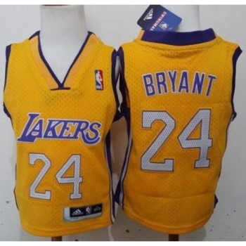 Toddler Lakers #24 Kobe Bryant Gold Stitched NBA Jersey Toddler Lakers #24 Kobe Bryant Gold Stitched NBA Jersey