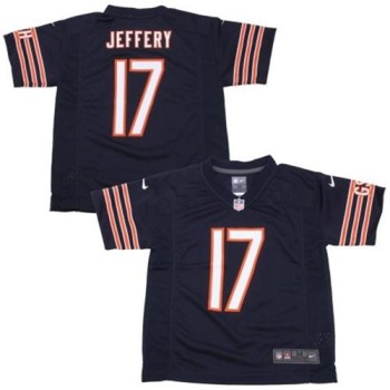 Toddler Bears #17 Alshon Jeffery Navy Blue Team Color Stitched NFL Elite Jersey