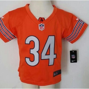Toddler Bears #34 Walter Payton Orange Alternate Stitched NFL Elite Jersey Toddler Bears #34 Walter Payton Orange Alternate Stitched NFL Elite Jersey