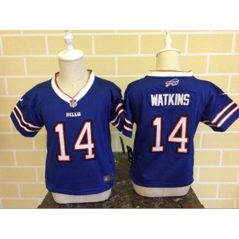 Toddler Buffalo Bills #14 Sammy Watkins Blue Stitched NFL Jersey Toddler Buffalo Bills #14 Sammy Watkins Blue Stitched NFL Jersey