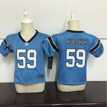 Toddler Carolina Panthers #59 Luke Kuechly Light Blue Stitched NFL Jersey Toddler Carolina Panthers #59 Luke Kuechly Light Blue Stitched NFL Jersey
