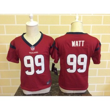 Toddler Houston Texans #99 J.J. Watt Red Stitched NFL Jersey Toddler Houston Texans #99 J.J. Watt Red Stitched NFL Jersey