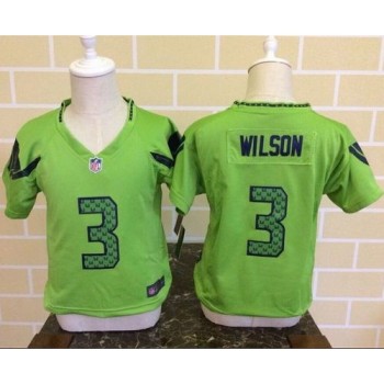 Toddler Seahawks #3 Russell Wilson Green Alternate Stitched NFL Elite Jersey Toddler Seahawks #3 Russell Wilson Green Alternate Stitched NFL Elite Jersey