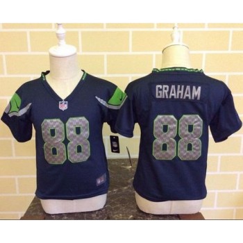 Toddler Seahawks #88 Jimmy Graham Steel Blue Team Color Stitched NFL Elite Jersey Toddler Seahawks #88 Jimmy Graham Steel Blue Team Color Stitched NFL Elite Jersey