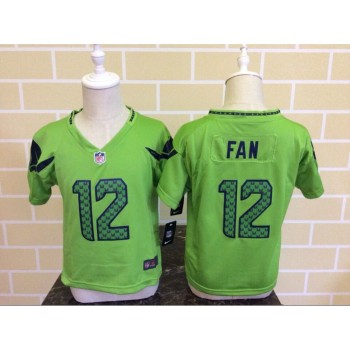 Toddler Seattle Seahawks #12 Fan Green Stitched NFL Jersey Toddler Seattle Seahawks #12 Fan Green Stitched NFL Jersey