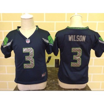 Toddler Seattle Seahawks #3 Russell Wilson Navy Blue Stitched NFL Jersey Toddler Seattle Seahawks #3 Russell Wilson Navy Blue Stitched NFL Jersey