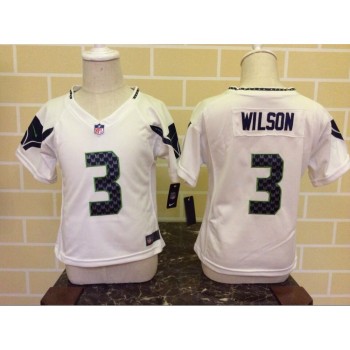 Toddler Seattle Seahawks #3 Russell Wilson White Stitched NFL Jersey Toddler Seattle Seahawks #3 Russell Wilson White Stitched NFL Jersey