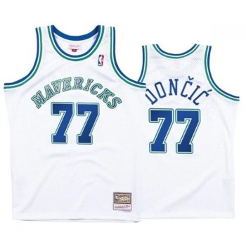 Toddlers Dallas Mavericks #77 Luka Doncic White Swingman Stitched Basketball Jersey
