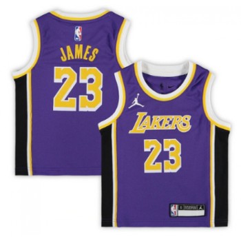 Toddlers Los Angeles Lakers #23 LeBron James Purple Statement Edition Stitched Jersey Toddlers Los Angeles Lakers #23 LeBron James Purple Statement Edition Stitched Jersey