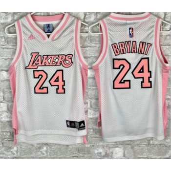 Toddlers Los Angeles Lakers #24 Kobe Bryant Pink Stitched Basketball Jersey Toddlers Los Angeles Lakers #24 Kobe Bryant Pink Stitched Basketball Jersey