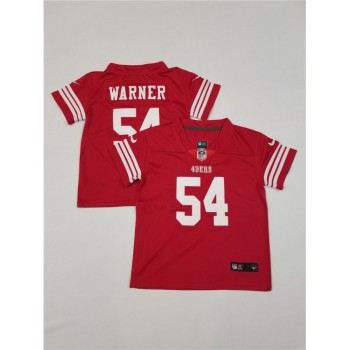 Toddlers San Francisco 49ers #54 Fred Warner Red Vapor Untouchable Stitched Football Jersey Toddlers San Francisco 49ers #54 Fred Warner Red Vapor Untouchable Stitched Football Jersey