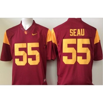 Trojans #55 Junior Seau Red Limited Stitched NCAA Jersey Trojans #55 Junior Seau Red Limited Stitched NCAA Jersey