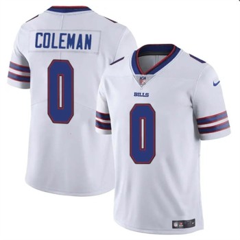 Men's Buffalo Bills #0 Keon Coleman White 2024 Draft Vapor Untouchable Limited Stitched Football Jersey Men's Buffalo Bills #0 Keon Coleman White 2024 Draft Vapor Untouchable Limited Stitched Football Jersey
