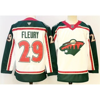 Youth Minnesota Wild #29 Marc-Andre Fleury White 2025 25th Anniversary Stitched Hockey Jersey Youth Minnesota Wild #29 Marc-Andre Fleury White 2025 25th Anniversary Stitched Hockey Jersey