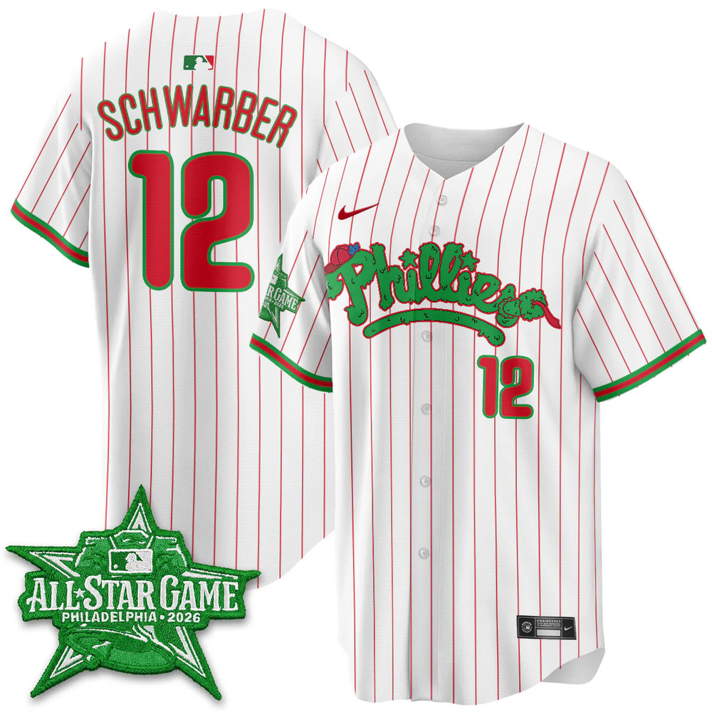 Men's Philadelphia Phillies #12 Kyle Schwarber White 2026 MLB All-Star Jersey