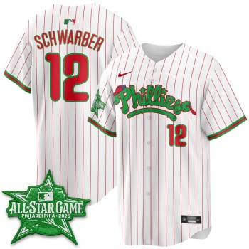 Men's Philadelphia Phillies #12 Kyle Schwarber White 2026 MLB All-Star Jersey