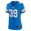 Women's Detroit Lions Morice Norris  Blue Game Jersey