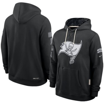 Men's Tampa Bay Buccaneers Nike Black 2026 Salute to Service Sideline Dri-FIT Pullover Hoodie