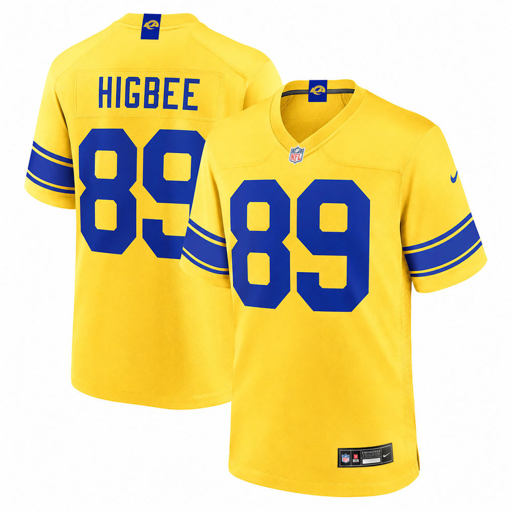 Men's Los Angeles Rams #89 Tyler Higbee Nike Classic Sol Game Jersey