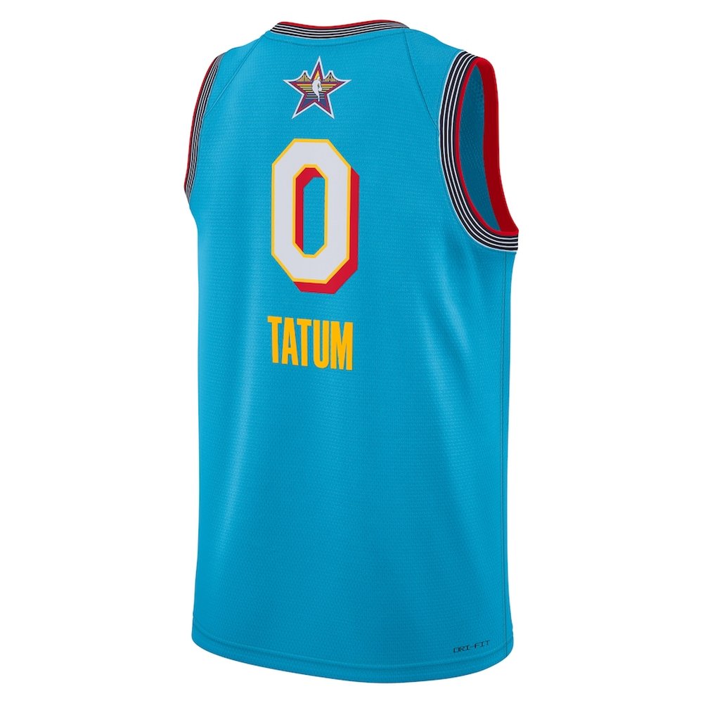 Unisex #0 Jayson Tatum Light Blue 2025 NBA All-Star Game Swingman Player Jersey