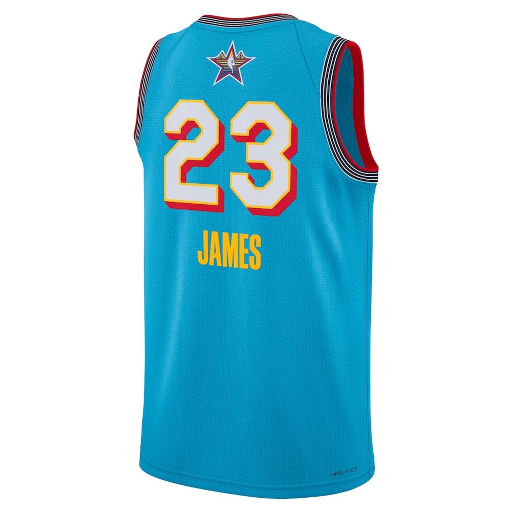 Unisex #23 LeBron James Light Blue 2025 NBA All-Star Game Swingman Player Jersey