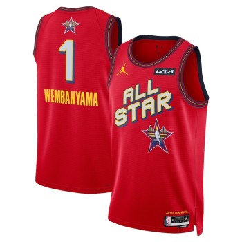 Unisex #1 Victor Wembanyama Red 2025 NBA All-Star Game Swingman Player Jersey Unisex #1 Victor Wembanyama Red 2025 NBA All-Star Game Swingman Player Jersey