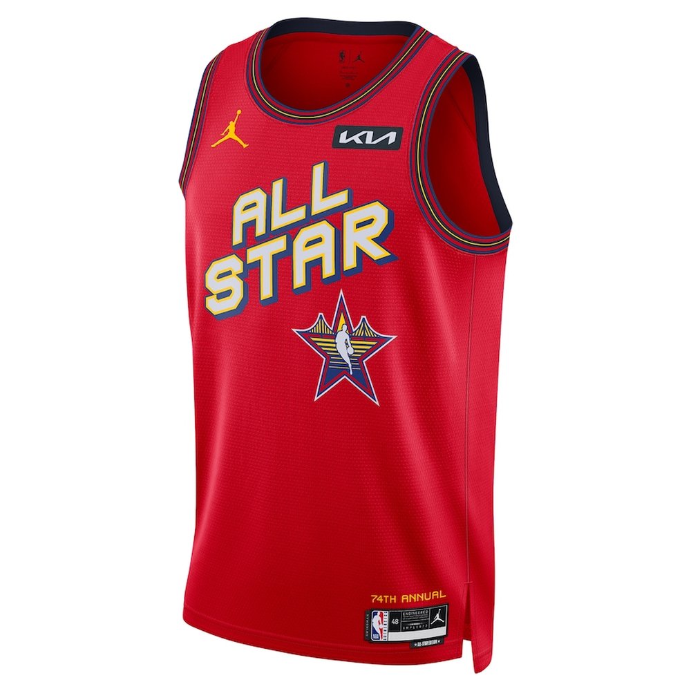 Unisex #1 Victor Wembanyama Red 2025 NBA All-Star Game Swingman Player Jersey