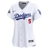 Women's Los Angeles Dodgers #5 Freddie Freeman White 2024 World Series Champions Home Limited Player Jersey