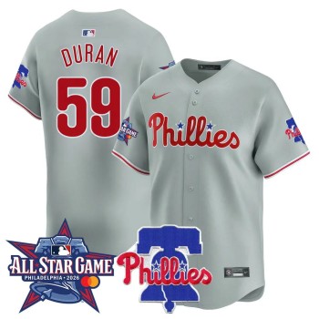 Youth Philadelphia Phillies #59 Jhoan Duran Gray 2026 MLB All-Star Jersey