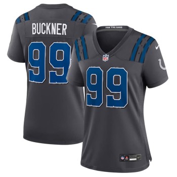 Women's Indianapolis Colts #99 DeForest Buckner Charcoal 2026 Rivalries Collection Game Jersey