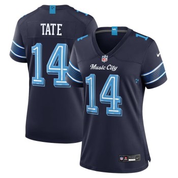 Women's Tennessee Titans #14 Carnell Tate Navy 2026 Rivalries Collection Game Jersey