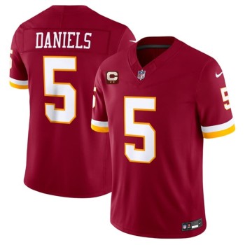 Men's Washington Commanders #5 Jayden Daniels Burgundy With 2-Star C Patch Vapor F.U.S.E. Limited Jersey Men's Washington Commanders #5 Jayden Daniels Burgundy With 2-Star C Patch Vapor F.U.S.E. Limited Jersey