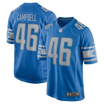 Men's Detroit Lions Jack Campbell Blue 2023 NFL Draft First Round Pick Game Jersey Men's Detroit Lions Jack Campbell Blue 2023 NFL Draft First Round Pick Game Jersey