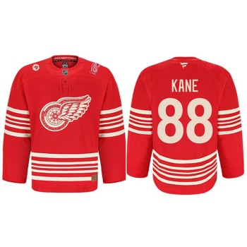 Men's Detroit Red Wings #88 Patrick Kane Red 2025 Centennial Premium With 100 and P Patch Stitched Hockey Premium Jersey Men's Detroit Red Wings #88 Patrick Kane Red 2025 Centennial Premium With 100 and P Patch Stitched Hockey Premium Jersey