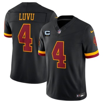 Men's Washington Commanders #4 Frankie Luvu Black 2026 With 2-Star C Patch Vapor F.U.S.E. Limited Jersey Men's Washington Commanders #4 Frankie Luvu Black 2026 With 2-Star C Patch Vapor F.U.S.E. Limited Jersey