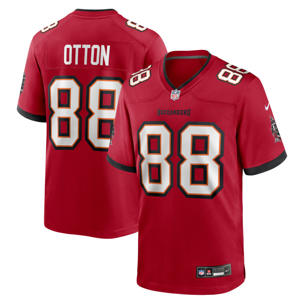 Men's Tampa Bay Buccaneers #88 Cade Otton Nike Red Game Player Jersey