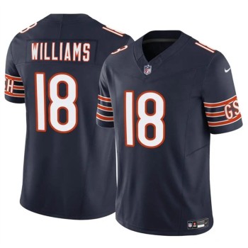 Youth Chicago Bears #18 Caleb Williams Navy 2024 Draft F.U.S.E Vapor Stitched Football Jersey Youth Chicago Bears #18 Caleb Williams Navy 2024 Draft F.U.S.E Vapor Stitched Football Jersey