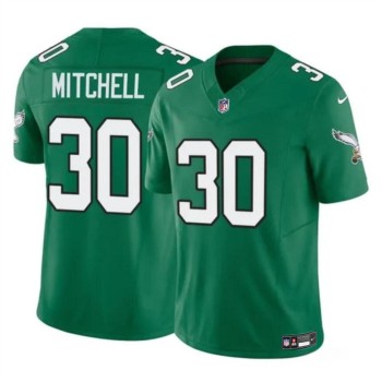 Men's Philadelphia Eagles #30 Quinyon Mitchell Kelly Green 2024 Draft F.U.S.E Vapor UntouchableThrowback Limited Stitched Football Jersey Men's Philadelphia Eagles #30 Quinyon Mitchell Kelly Green 2024 Draft F.U.S.E Vapor UntouchableThrowback Limited Stitched Football Jersey