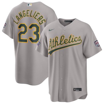Men's Oakland Athletics #23 Shea Langeliers Nike Gray 2026 All-Star Game Replica Jersey