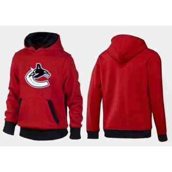 Vancouver Canucks Pullover Hoodie Red & Black Vancouver Canucks Pullover Hoodie Red & Black